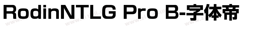 RodinNTLG Pro B字体转换